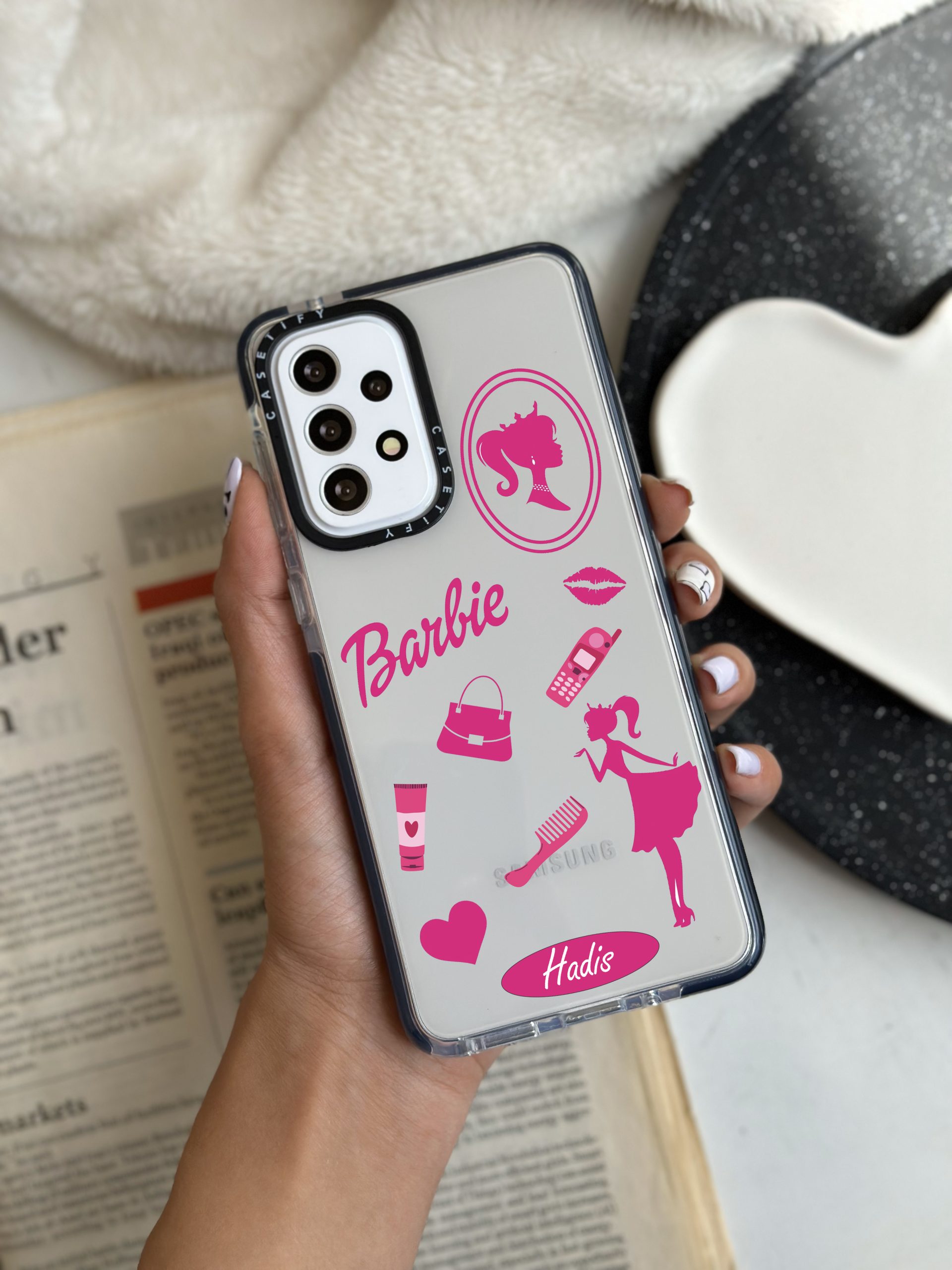 قاب موبایل سفارشی طرح باربی (کد0020)