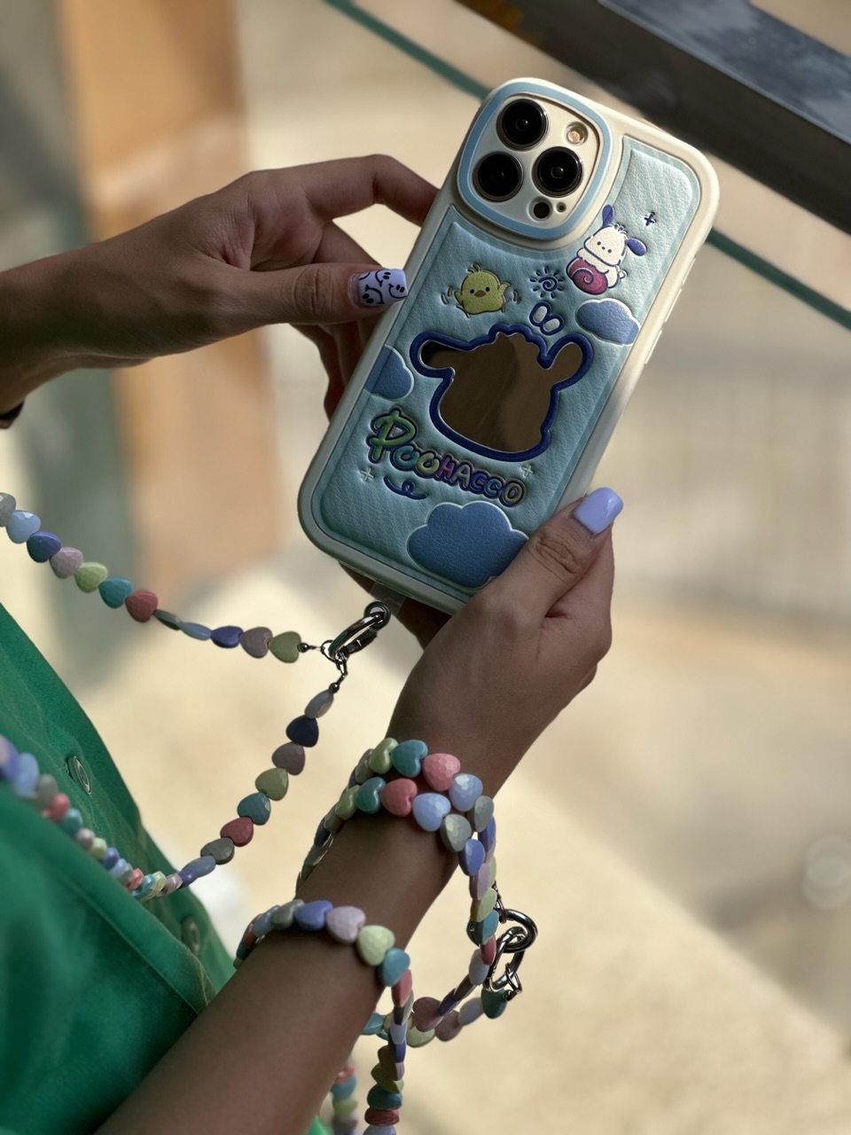 بند فانتزی موبایل طرح قلب و ستاره