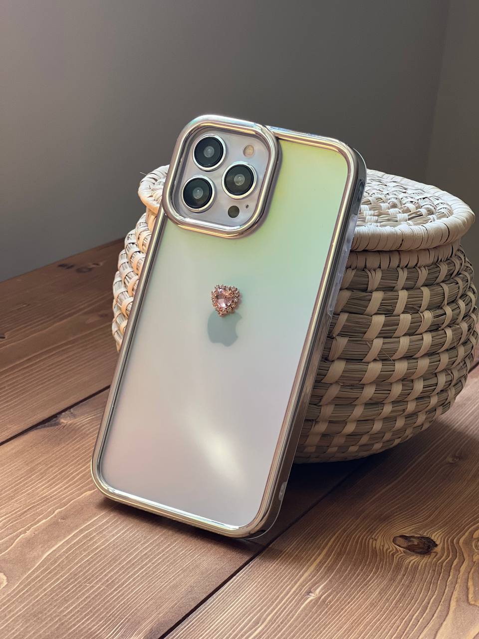 قاب موبایل آیفون کویین نگین دار هفت رنگ