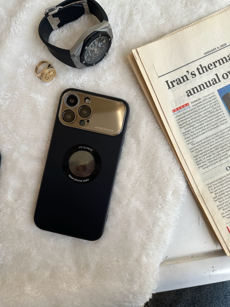 قاب PVD LENS MagSafe مشکی