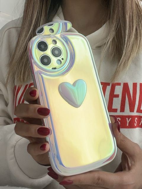 قاب قلب هولوگرامی لنز آینه ای با کاور ایرپاد ست