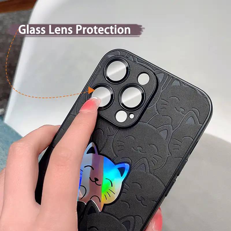 قاب زمینه برجسته مشکی هلوگرامی