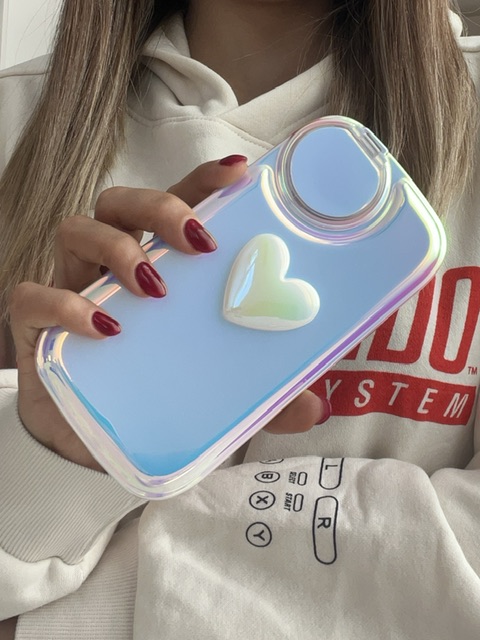 قاب قلب هولوگرامی لنز آینه ای با کاور ایرپاد ست