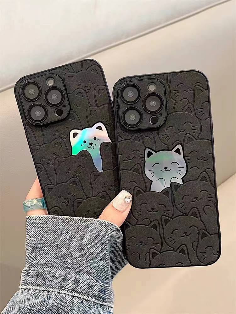 قاب زمینه برجسته مشکی هلوگرامی