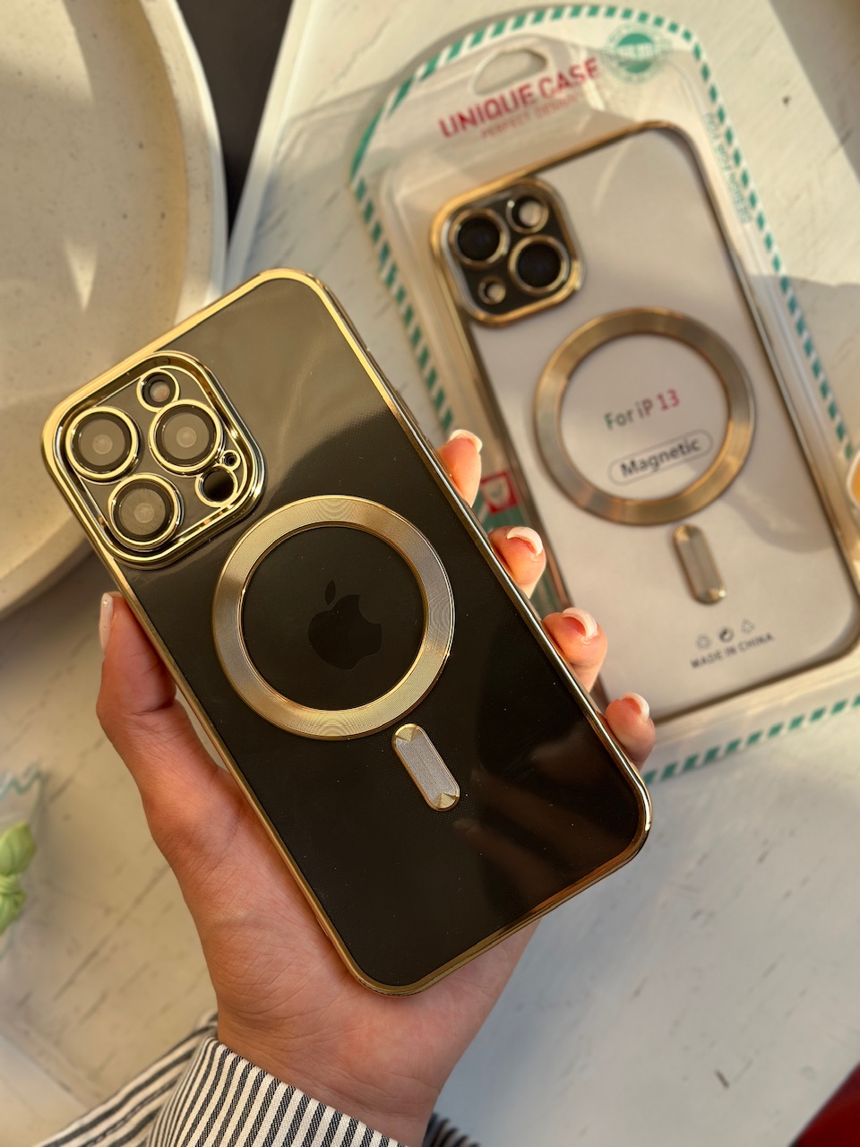 قاب الکتروپلیتینگ مگ سیف دار آیفونی