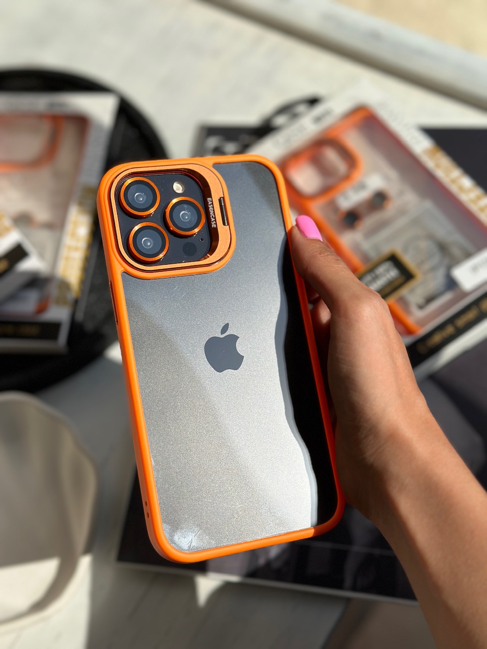 قاب Orange Eason Case همراه با محافظ لنز رینگی