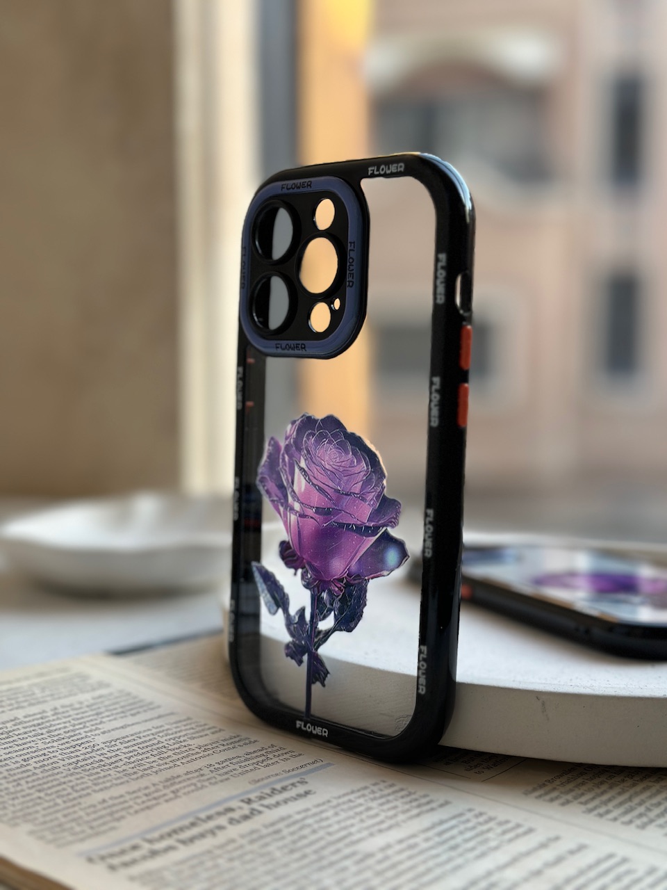 قاب آیفون رز بنفش