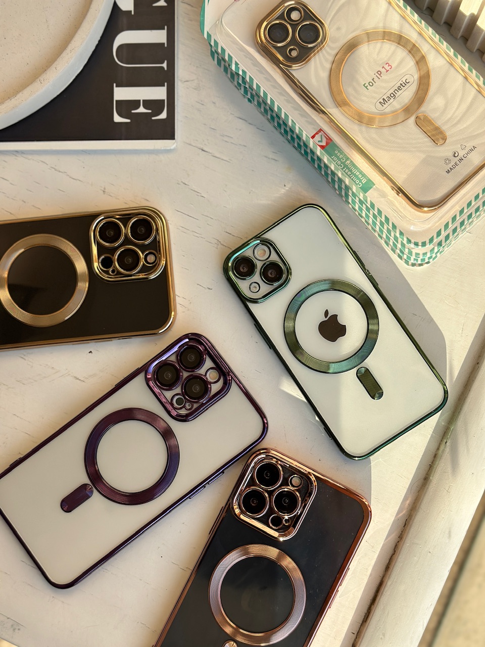 قاب الکتروپلیتینگ مگ سیف دار آیفونی