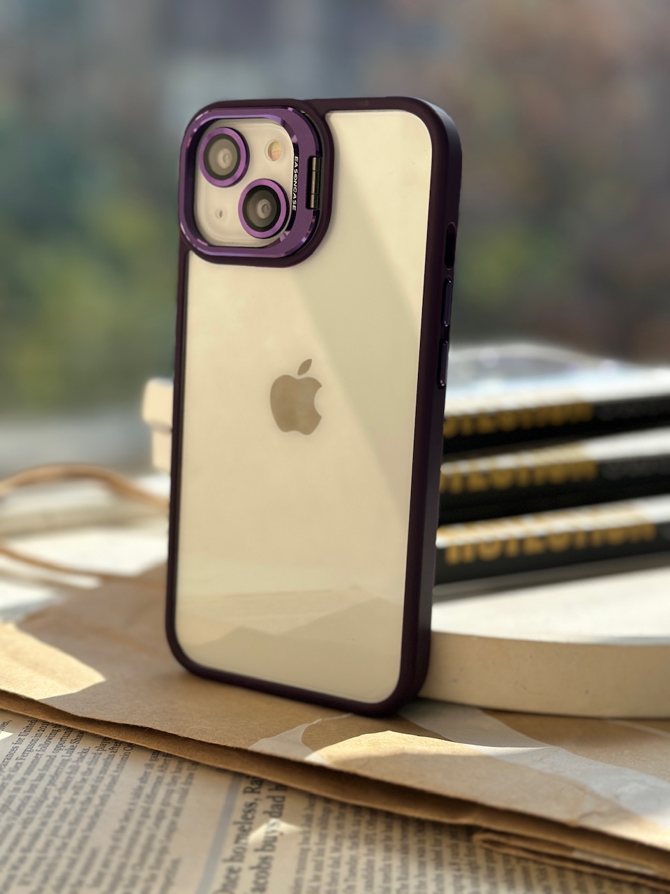 قاب Purple Eason Case همراه با محافظ لنز رینگی