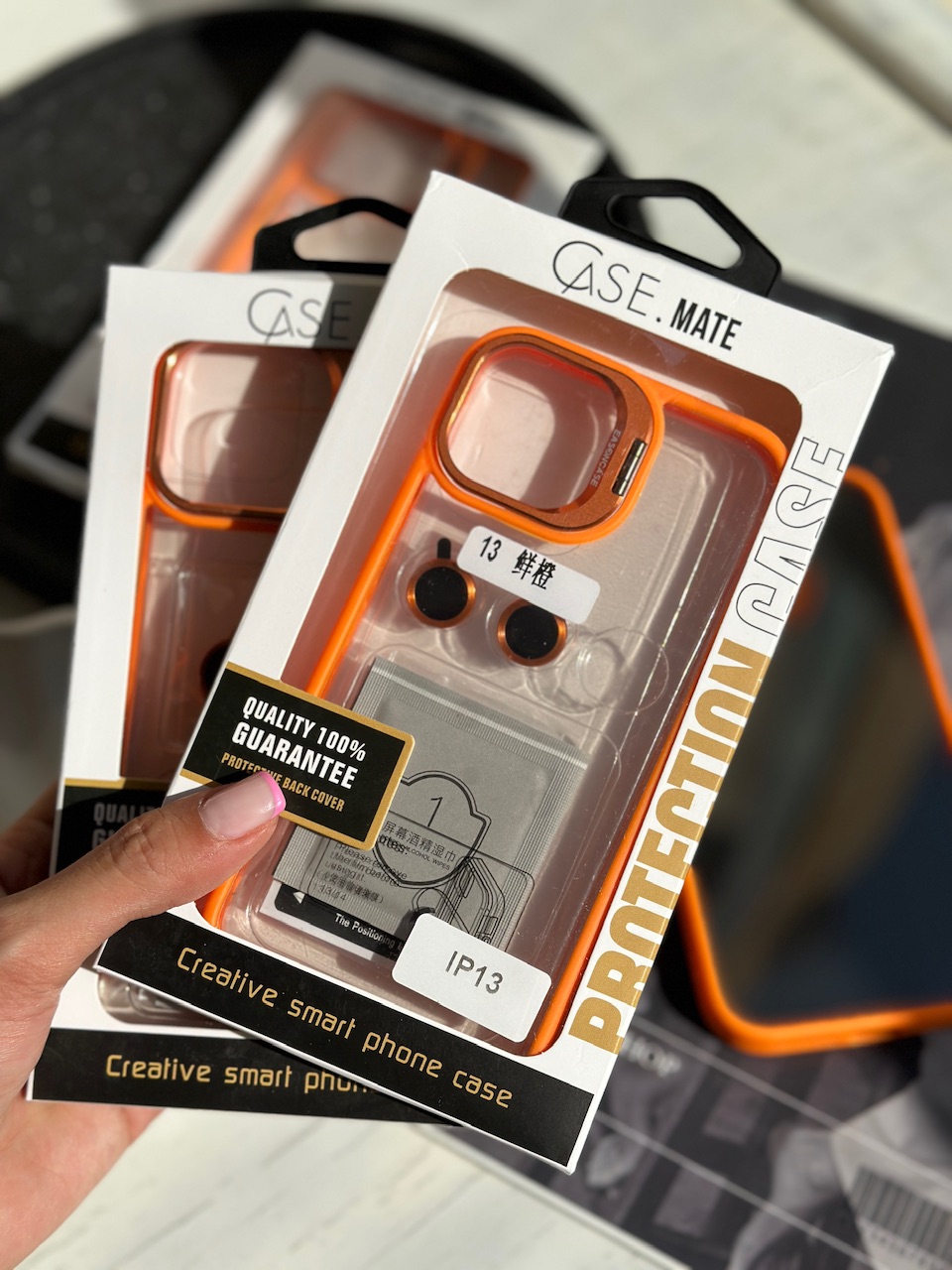 قاب Orange Eason Case همراه با محافظ لنز رینگی