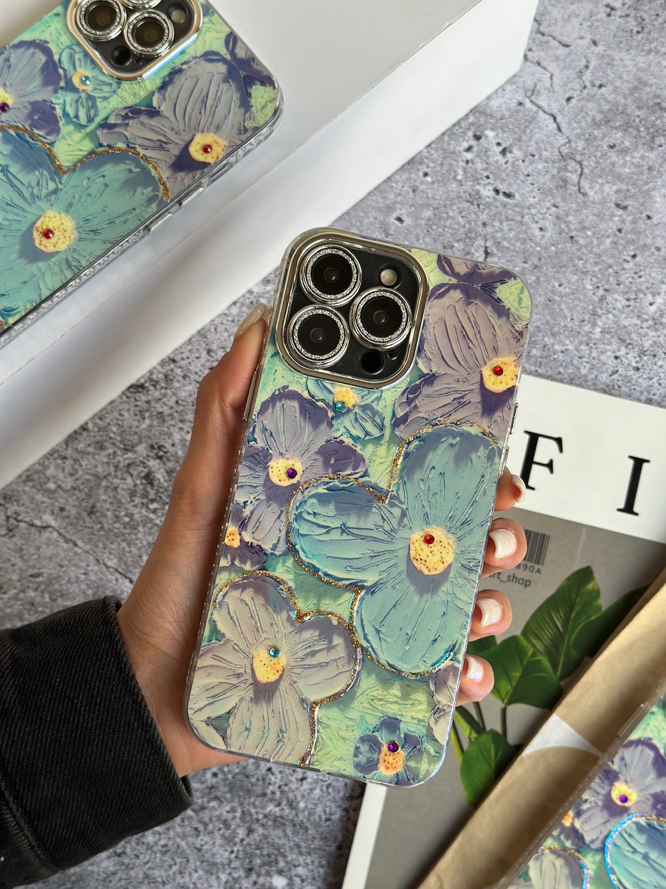 قاب گل آبرنگی