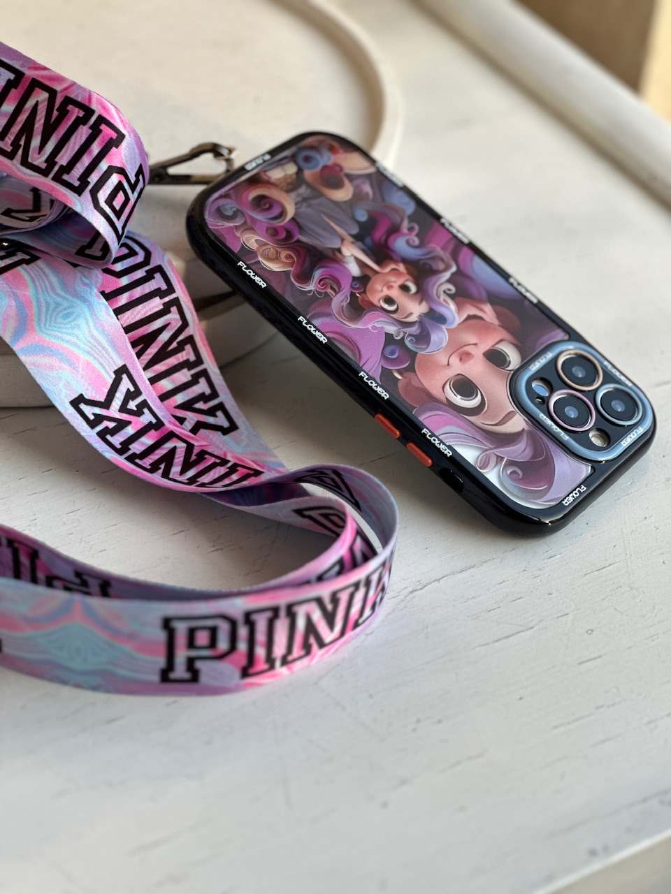 بند گوشی PINK رنگی