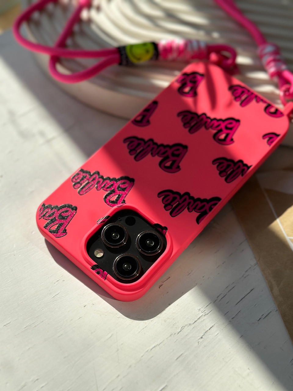 قاب آیفون باربی با بند