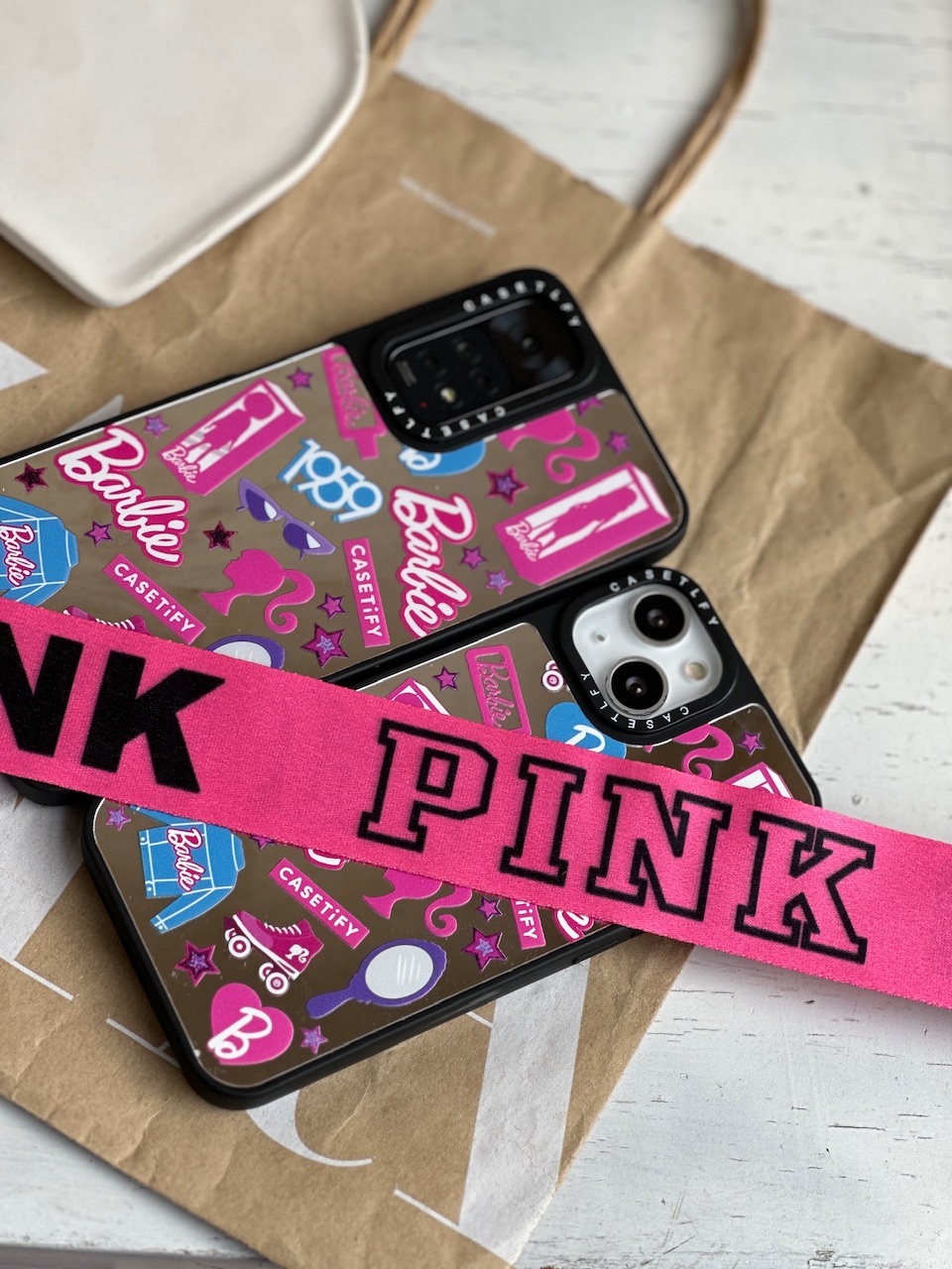 بند گوشی PINK صورتی