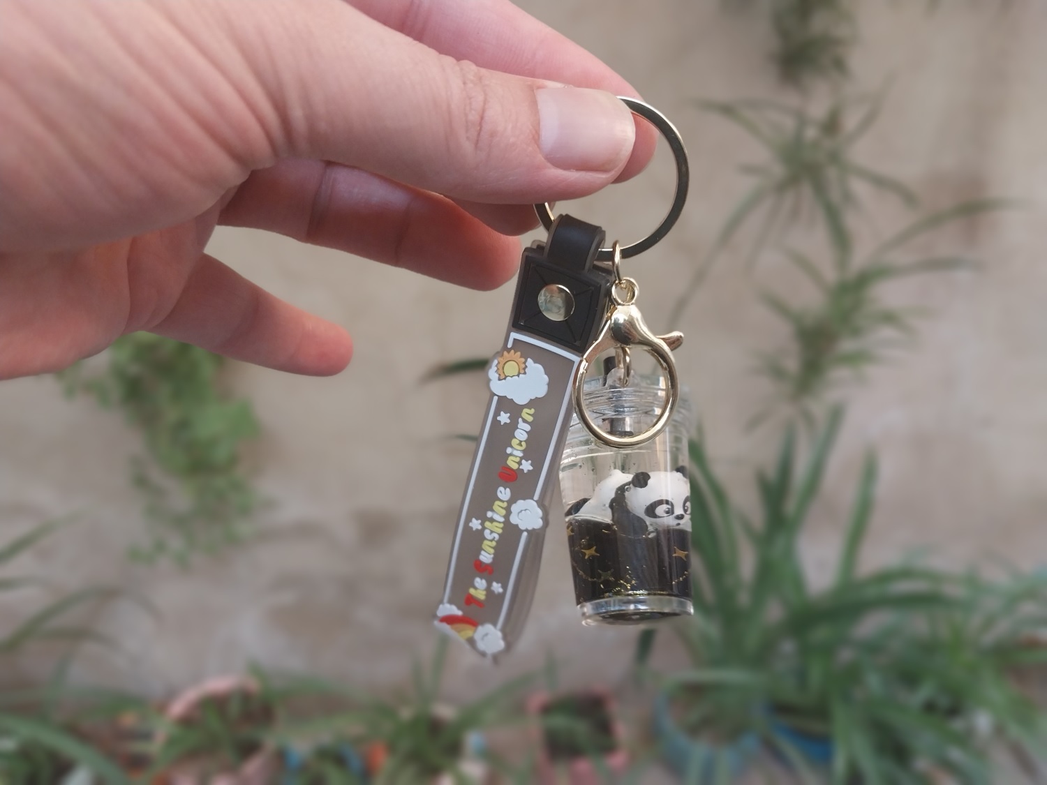 جاکلیدی آویز آکواریومی طرح اسموتی پاندا