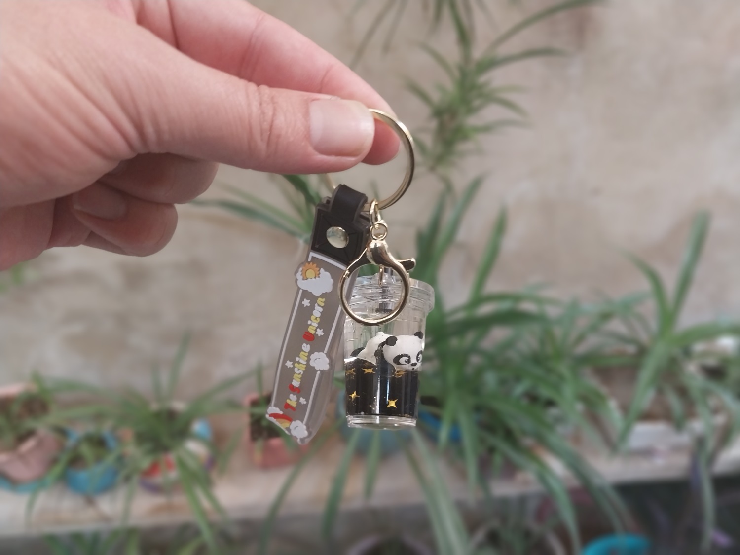 جاکلیدی آویز آکواریومی طرح اسموتی پاندا