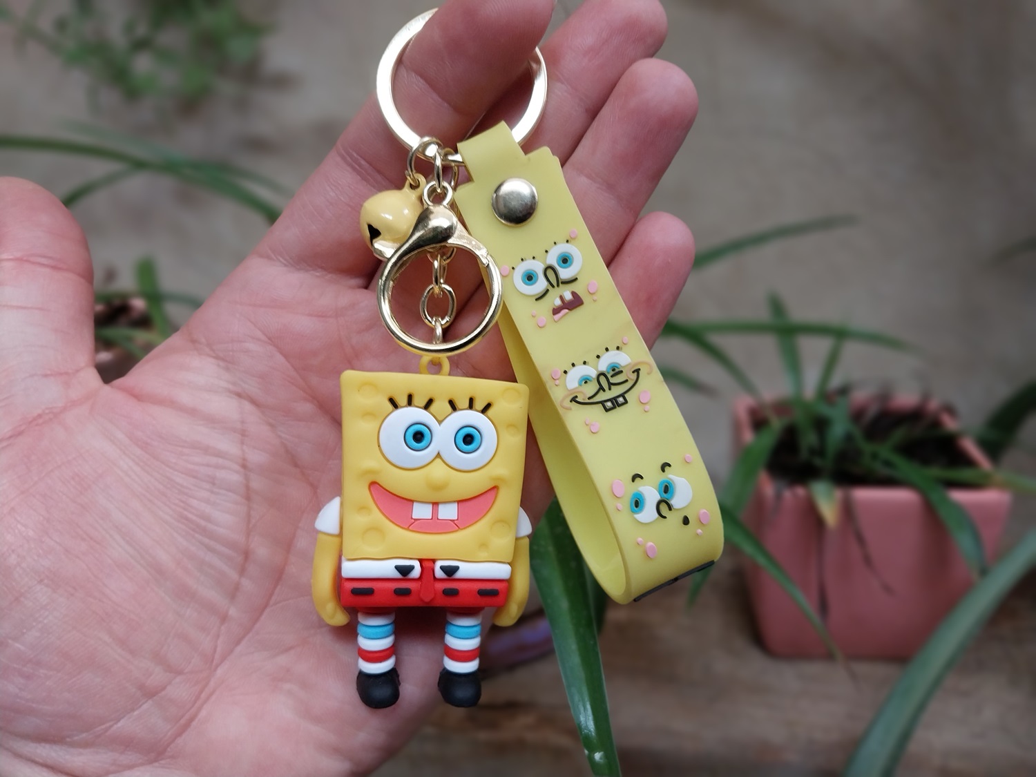 جاکلیدی آویز طرح پاتریک و باب اسفنجی