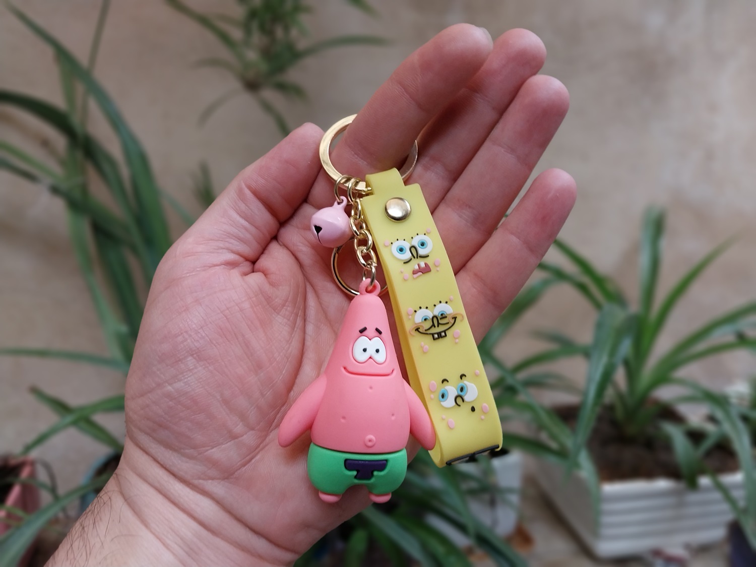 جاکلیدی آویز طرح پاتریک و باب اسفنجی