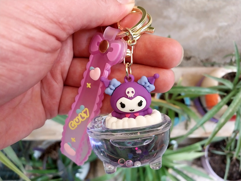 جاکلیدی آویز آکواریومی طرح کرومی Kuromi