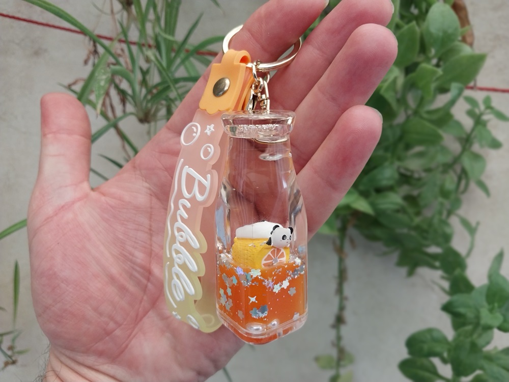 جاکلیدی آویز آکواریومی طرح بطری