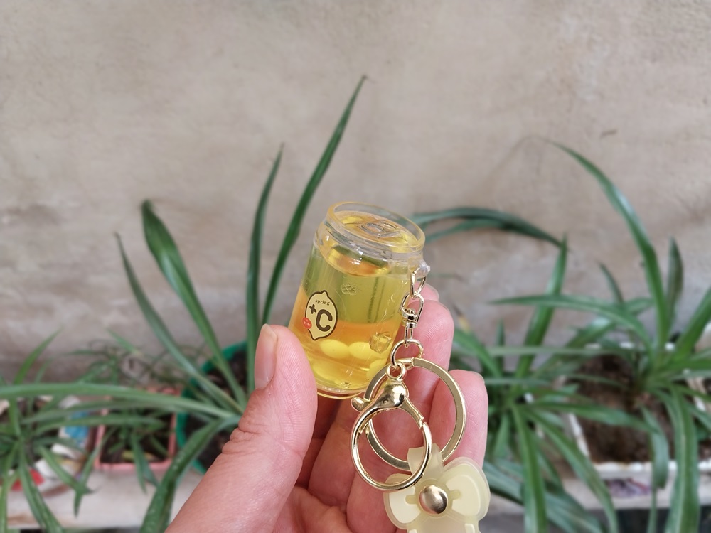 جاکلیدی آویز آکواریومی طرح قوطی نوشیدنی