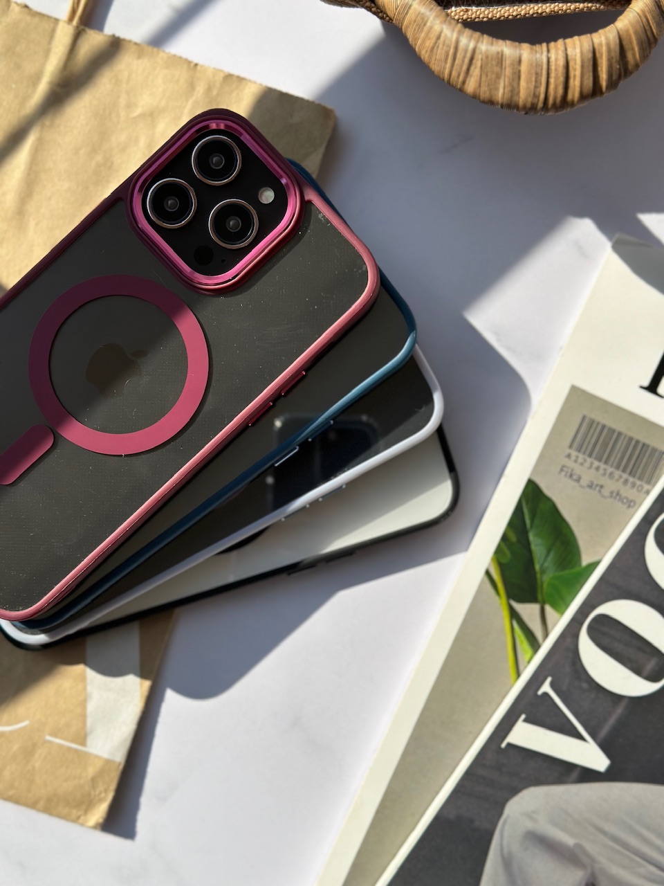 قاب دور سیلیکونی آیفون مگ سیف فعال