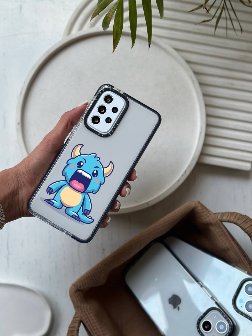 قاب موبایل سفارشی طرح سالیوان عصبانی شاخدار (کد0045)