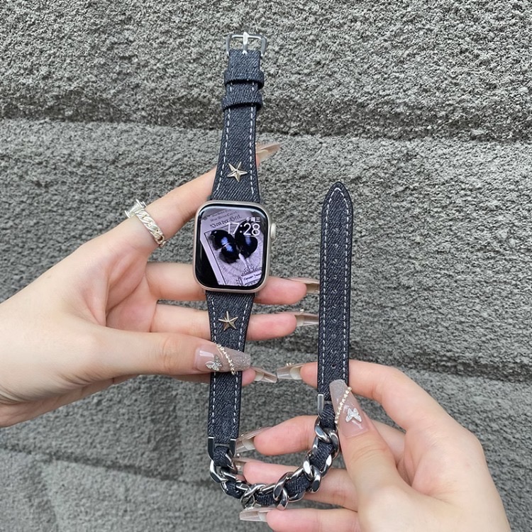 بند اپل واچ Chanel زنجیر کارتیر 2 دور