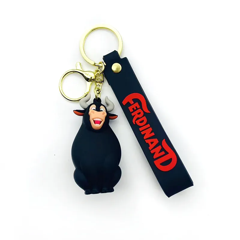 جاکلیدی آویز سیلیکونی طرح گاو فردیناند