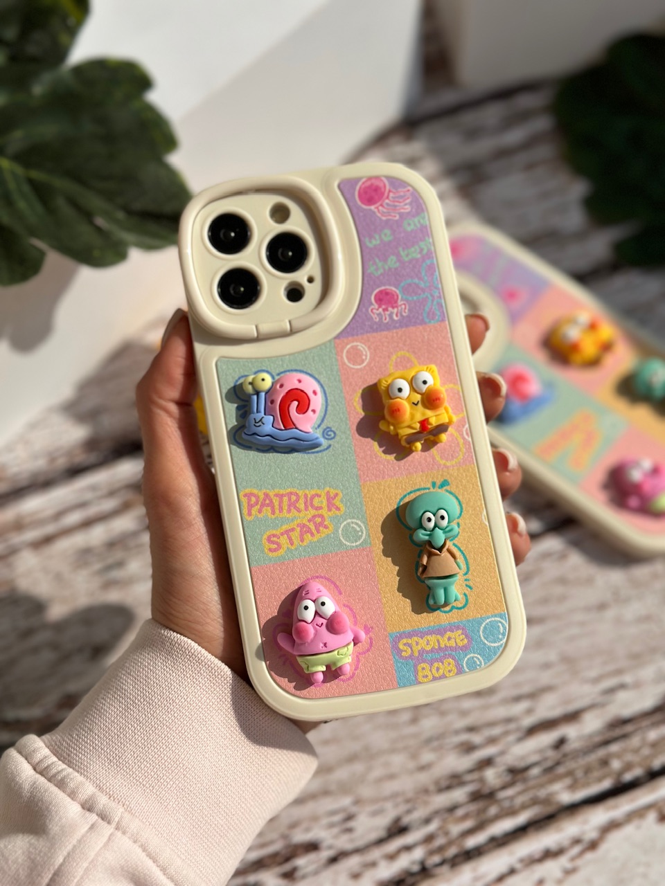 قاب آیفون استندشو پاتریک و باب اسفنجی