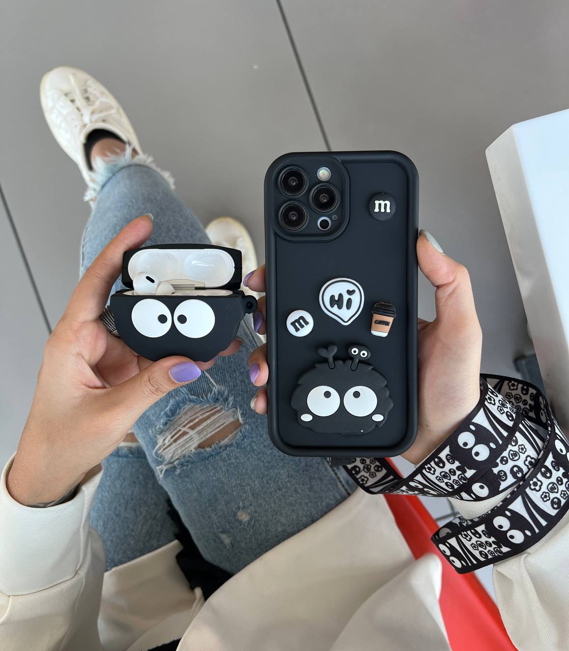 قاب سولید هپل برجسته همراه بند