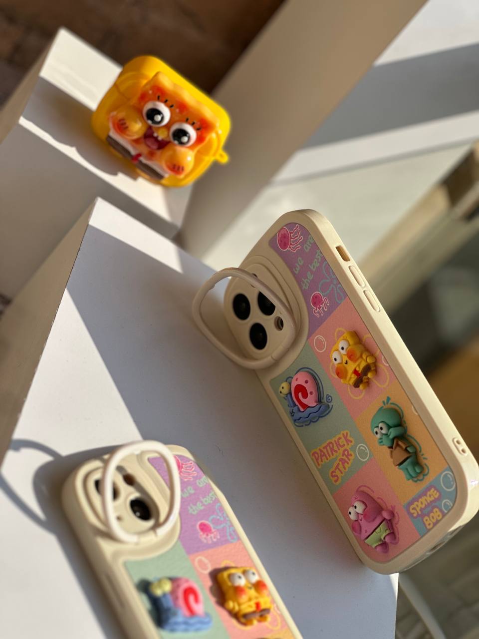 قاب آیفون استندشو پاتریک و باب اسفنجی