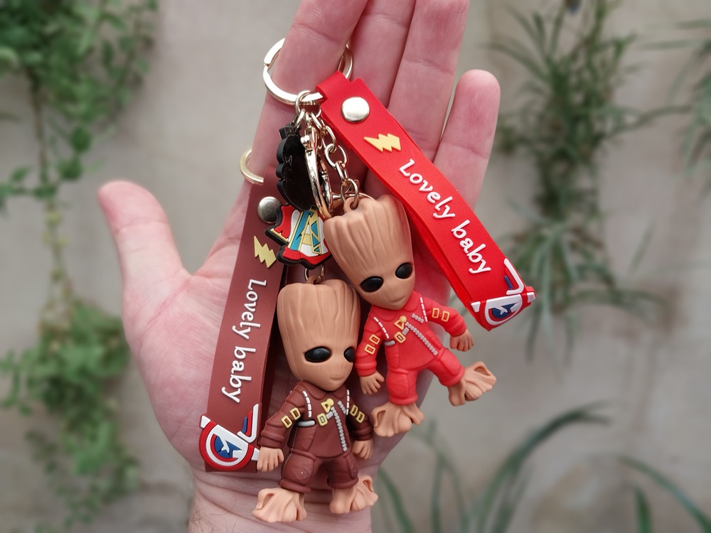 جاکلیدی آویز سیلیکونی طرح گروت