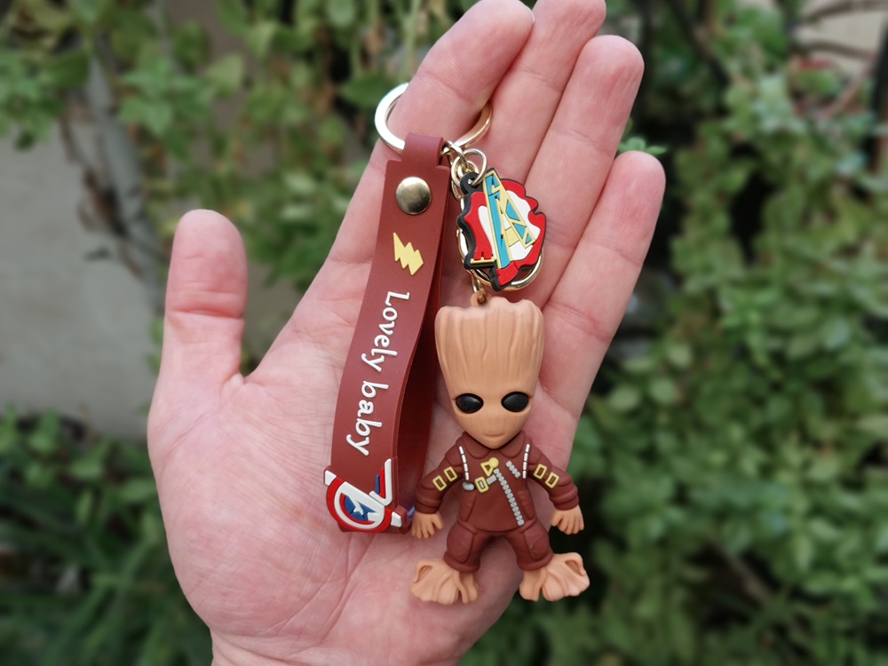 جاکلیدی آویز سیلیکونی طرح گروت