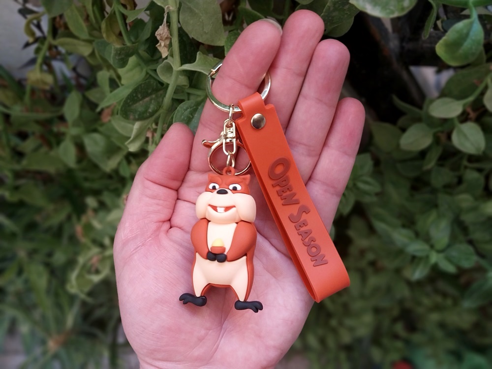 جاکلیدی آویز سیلیکونی طرح سنجاب