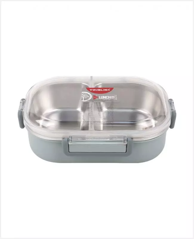 ظرف غذای 2 خانه داخل استیل