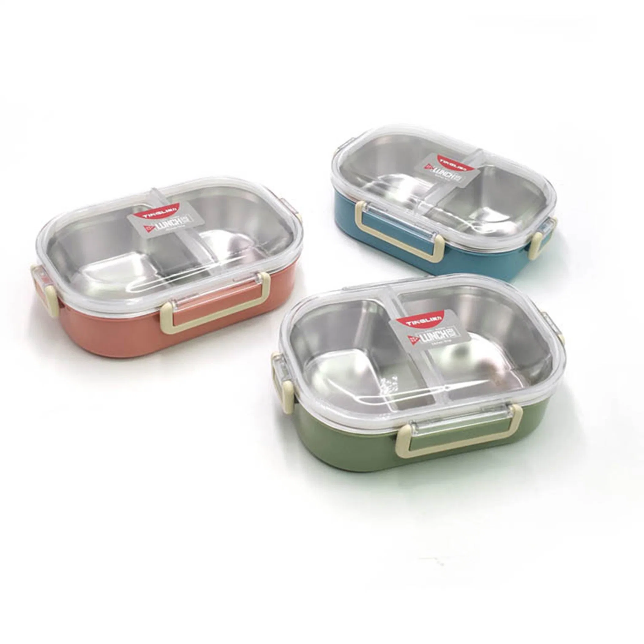 ظرف غذای 2 خانه داخل استیل