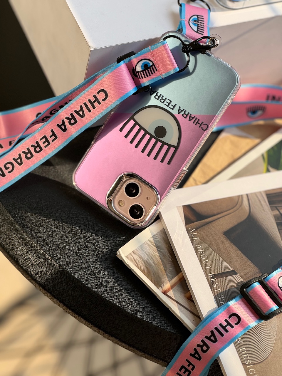 قاب کیارا فرانی دو رنگ با بند