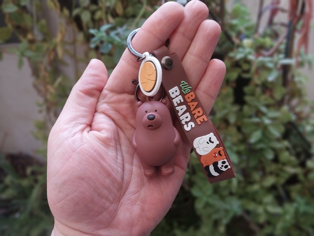 جاکلیدی آویز خرس قهوه ای