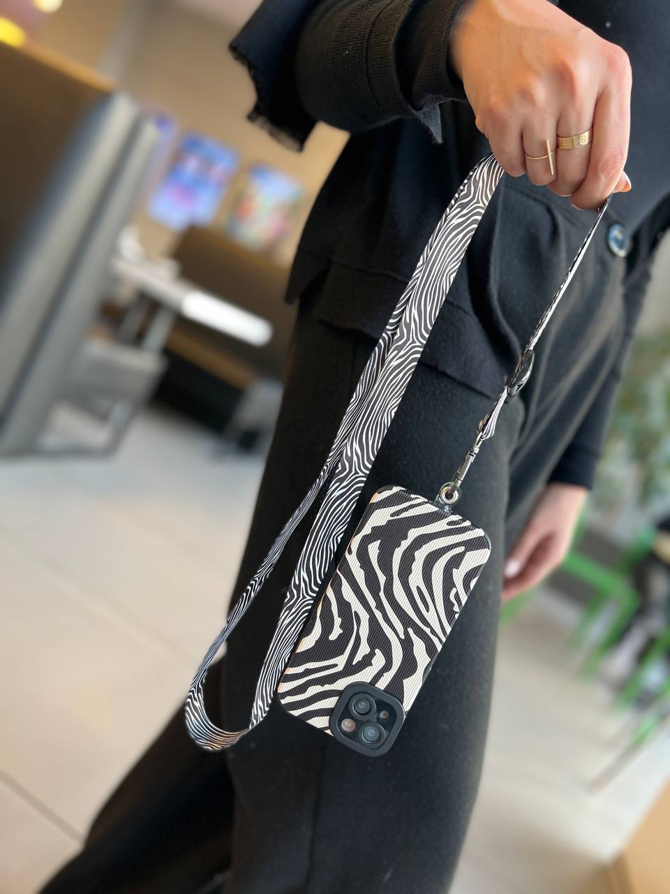 قاب Zebra گورخر کبریتی همراه با بند هدیه