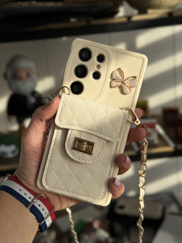 قاب سامسونگ بالشتی پروانه ای جاکارتی دار