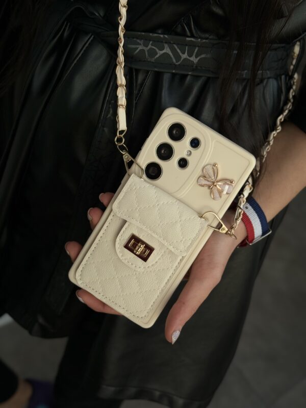 قاب سامسونگ بالشتی پروانه ای جاکارتی دار