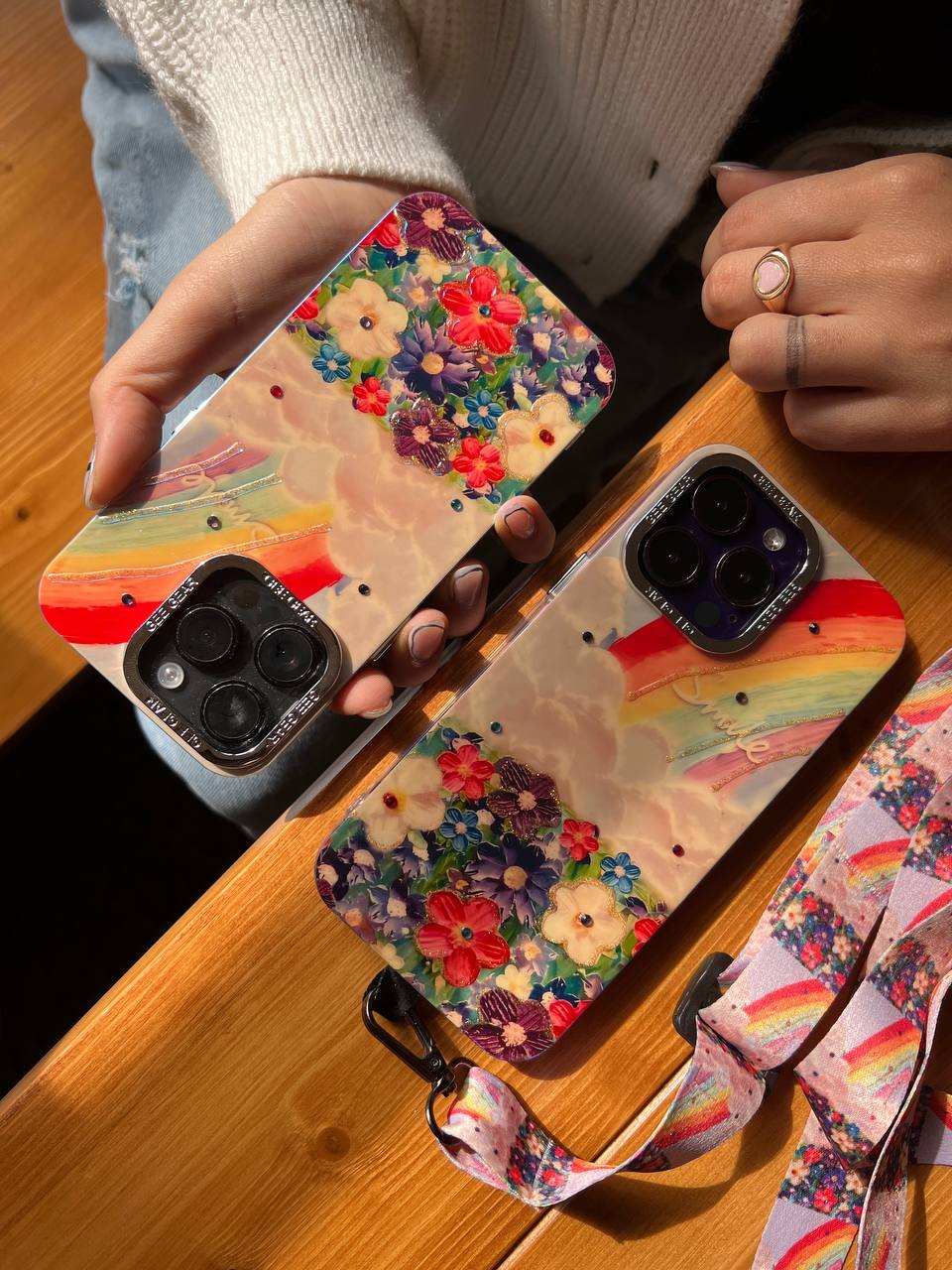 قاب رنگین کمان بهاری (همراه بند هدیه)