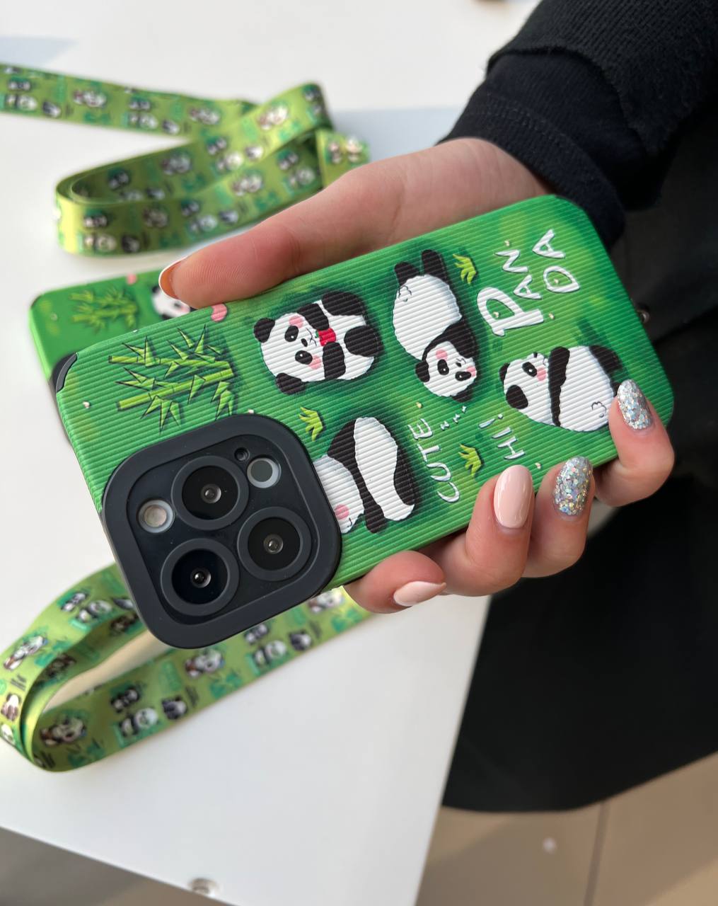 قاب Panda Cute کبریتی همراه با بند هدیه