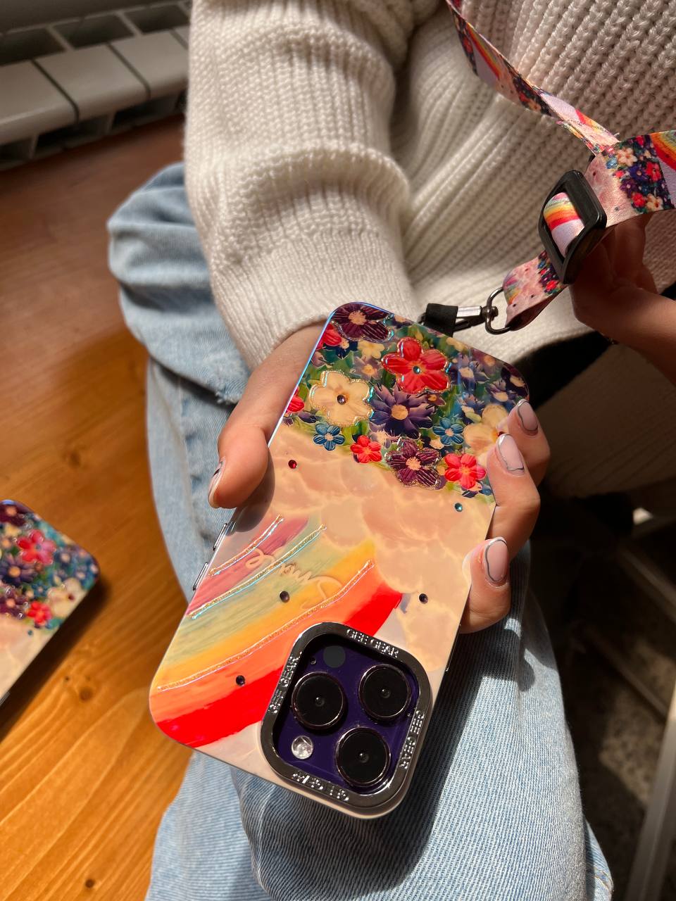 قاب رنگین کمان بهاری (همراه بند هدیه)