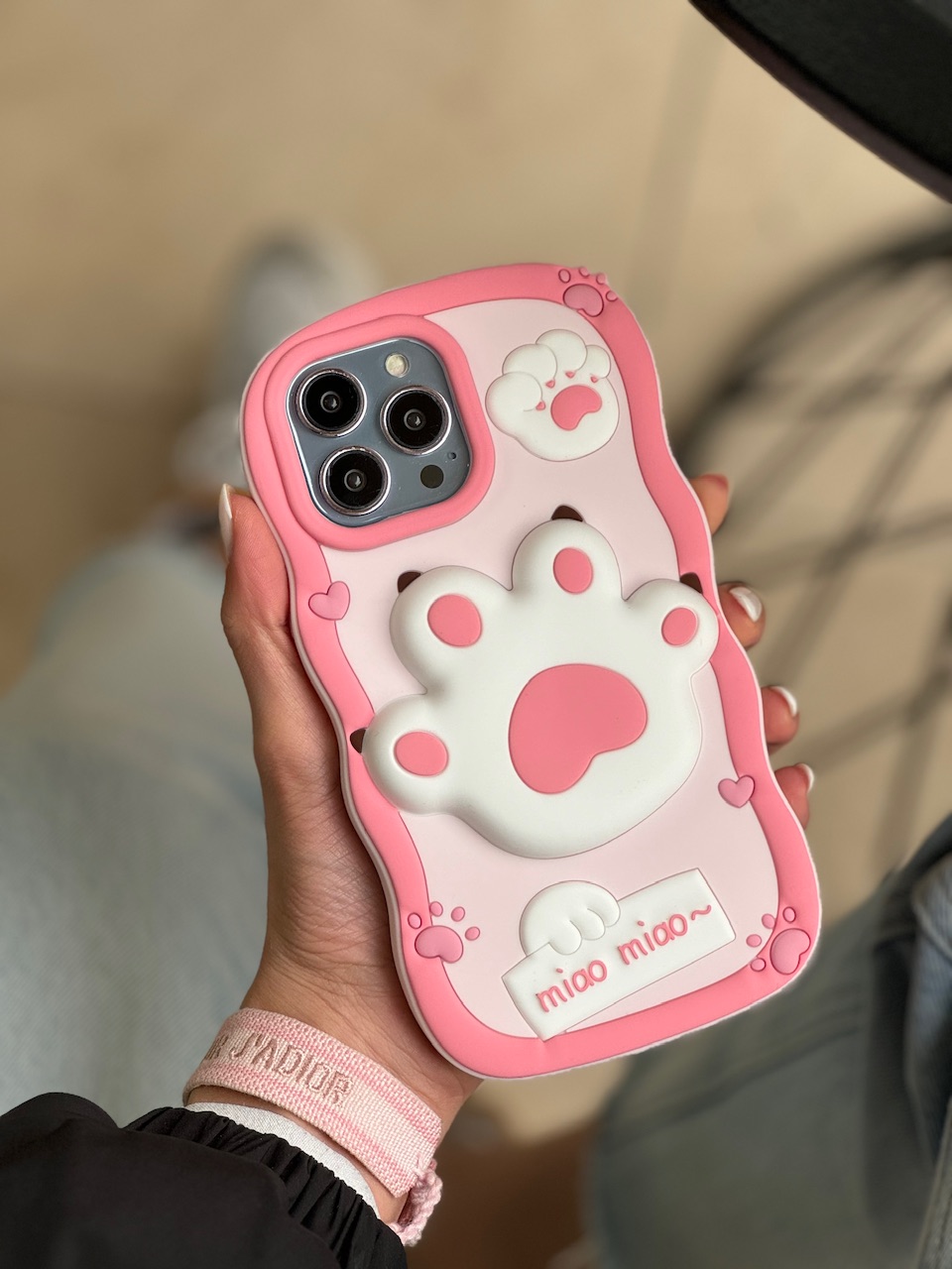 قاب پنجه سیلیکونی صورتی