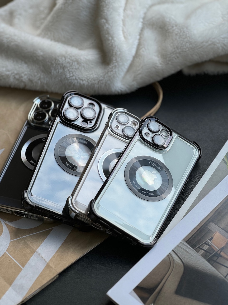 قاب ایربگ دار Magsafe با گلس لنز