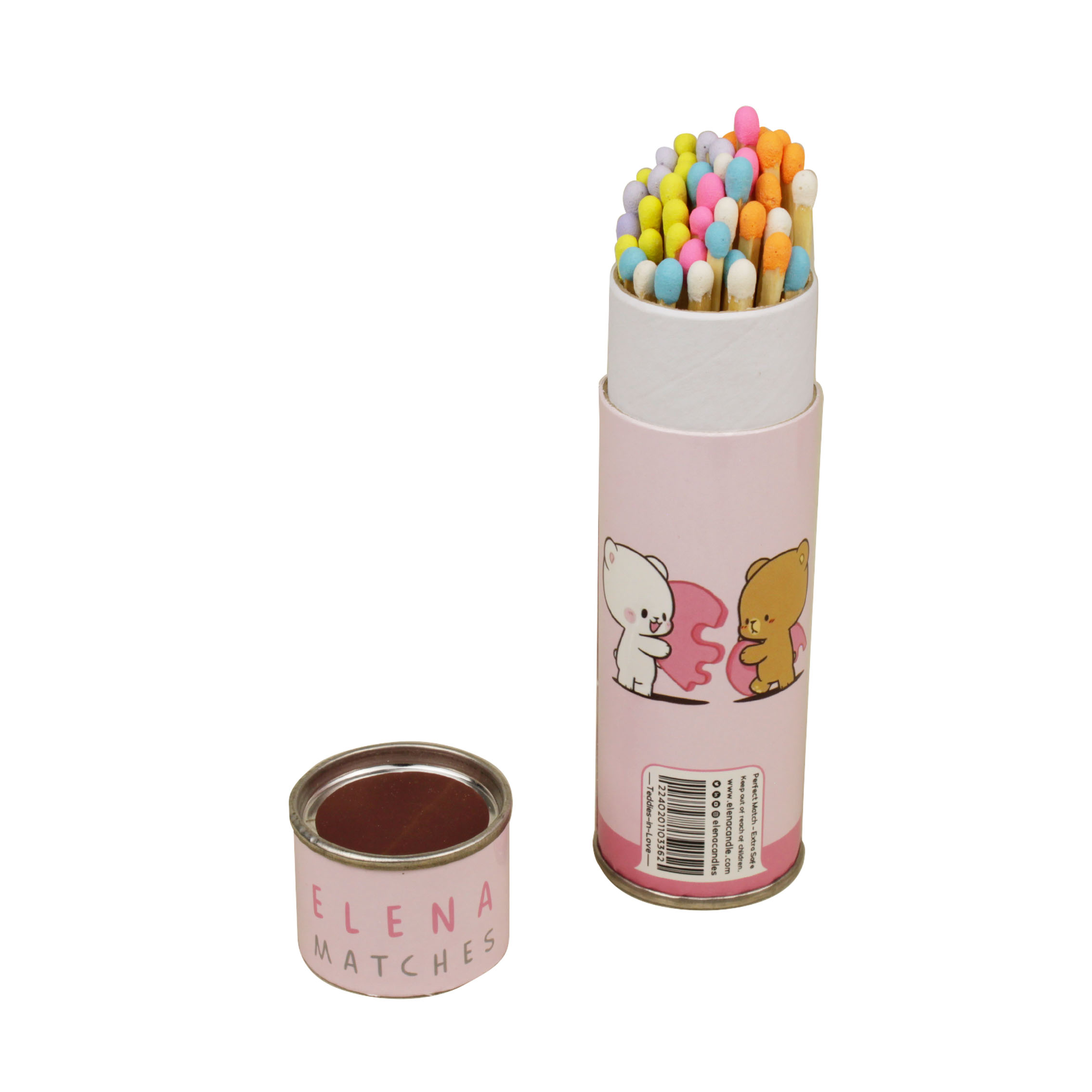 کبریت فانتزی رنگی طرح تدی عاشق