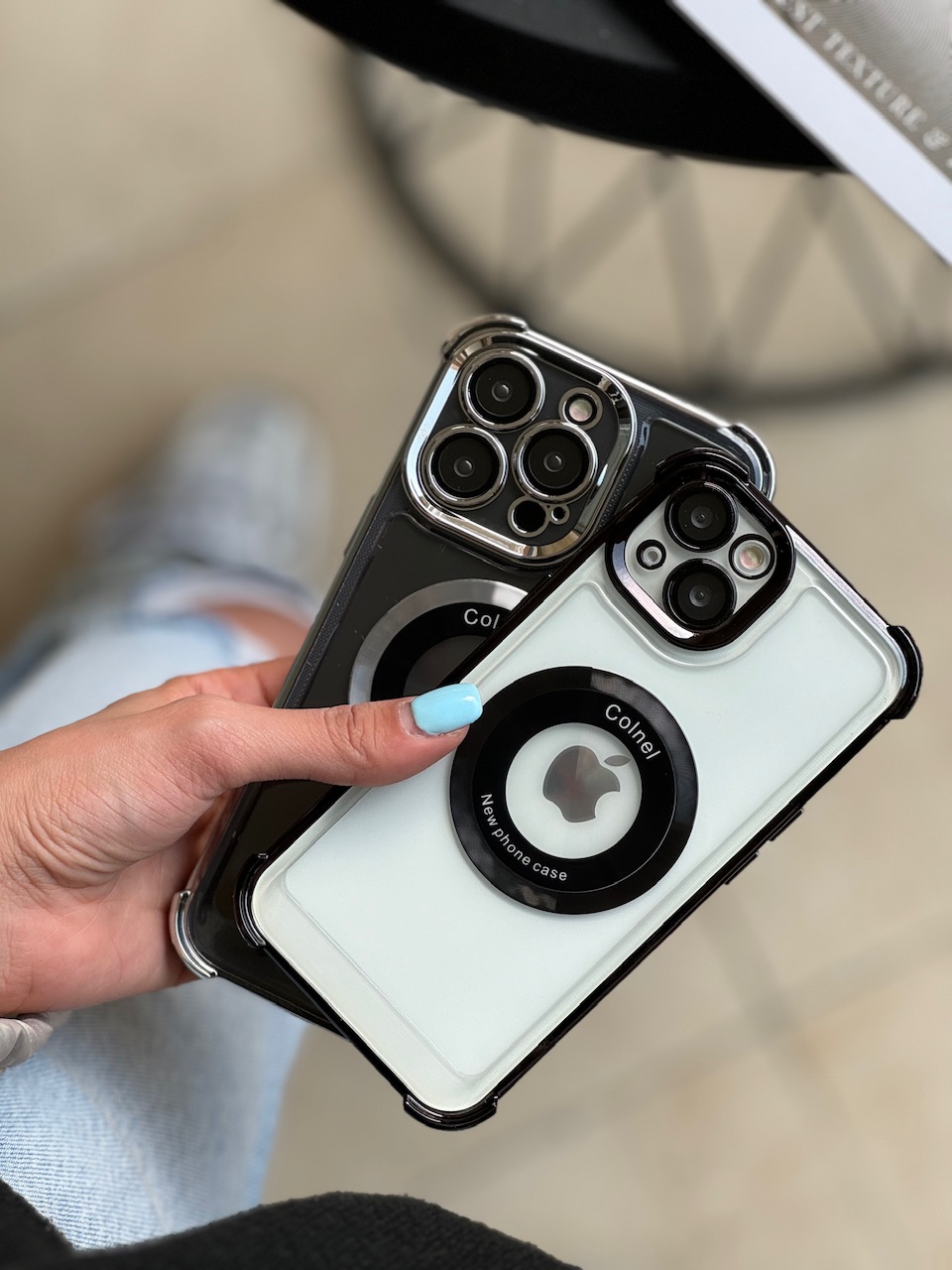 قاب ایربگ دار Magsafe با گلس لنز