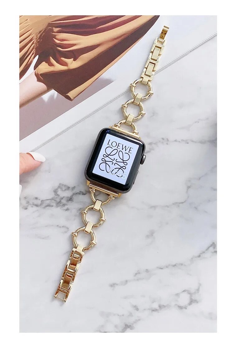 بند اپل واچ فلزی طرح رینگی Gucci design